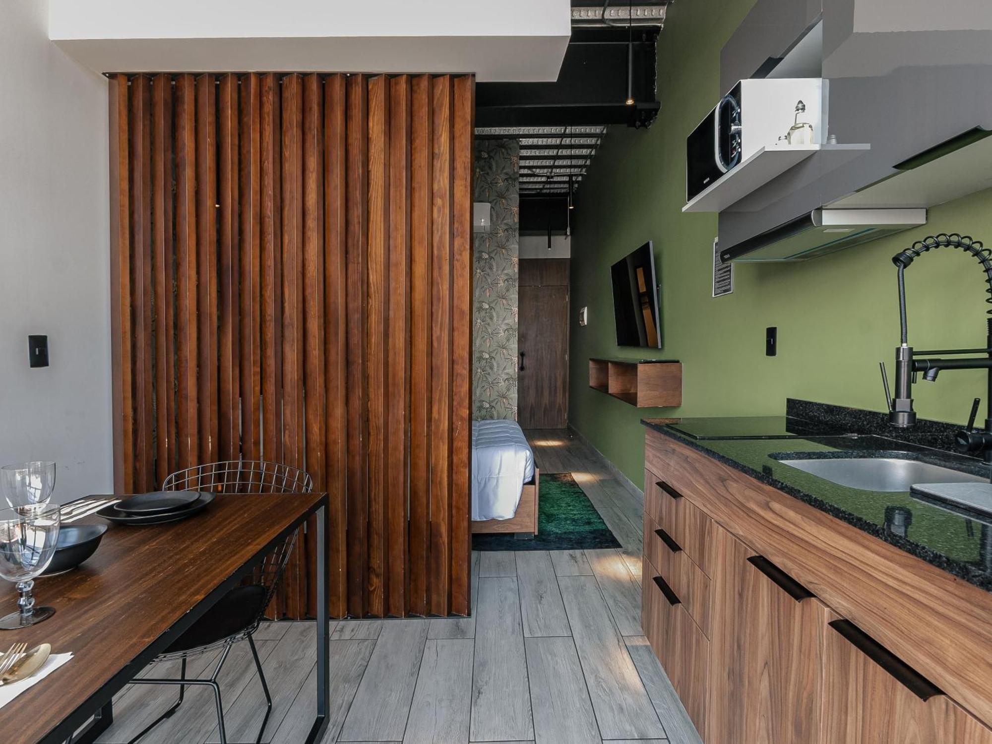 The Jungle Loft Tropical Comfort In A Centric Location With Kitchen Mexico City Exterior photo